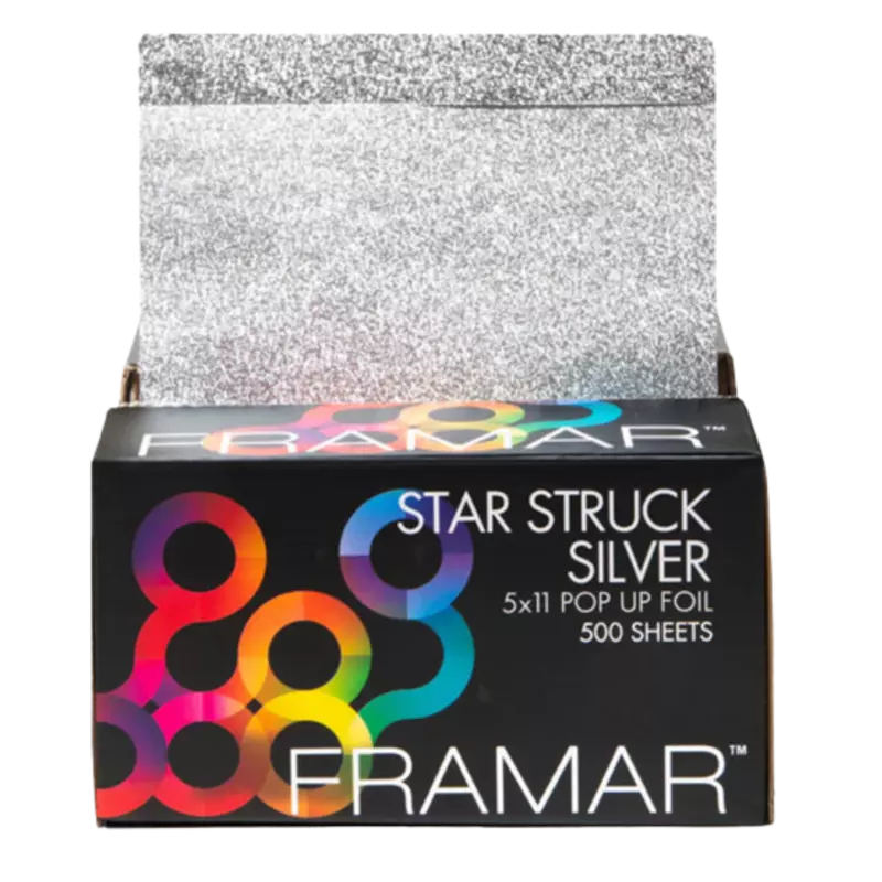 Framar Star Struck Silver 5x11 Pop Up Foil - 500 Sheets