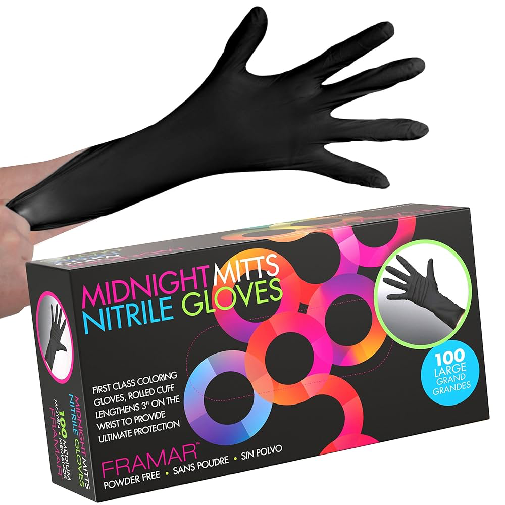 Framar Midnight Mitts Nitrile Gloves - Small