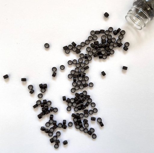 [8000-063] BHBD Weft Beads Dark Brown 500 pcs